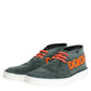 Green Derby Logo Casual Men Sneakers Shoes