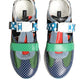 Multicolor Leather Low Top Sneakers Shoes