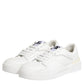 White Miami Leather Low Top Sneakers Shoes