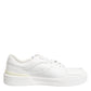 White Miami Leather Low Top Sneakers Shoes