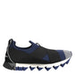 Blue Black Slip On Low Top Men Sneakers Shoes
