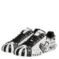 Black White Studded Low Top Sneakers Shoes
