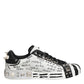 Black White Studded Low Top Sneakers Shoes