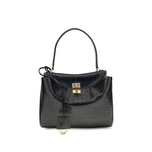 Rodeo Shoulder Bag in crocodile-print leather