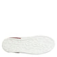 White Red Leather Lace Up Sneakers Shoes
