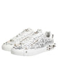 White Portofino Stud Embellished Men Sneakers Shoes