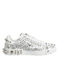 White Portofino Stud Embellished Men Sneakers Shoes