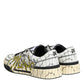 White Logo Print Low Top Men Sneakers Shoes