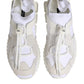 White Sorrento Low Top Lace Up Sneakers Shoes