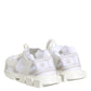 White Sorrento Low Top Lace Up Sneakers Shoes