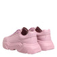 Pink Leather Daymaster Low Top Sneakers Shoes