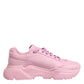 Pink Leather Daymaster Low Top Sneakers Shoes
