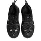 Black Low Top Lace Up Trekking Sneakers Shoes