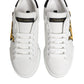 White Crown Patch Portofino Men Sneakers Shoes