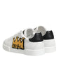 White Crown Patch Portofino Men Sneakers Shoes