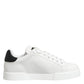 White Crown Patch Portofino Men Sneakers Shoes