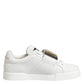 White Logo Plaque Low Top Men Sneakers Shoes