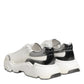 White Silver DAYMASTER Leather Sneakers Shoes