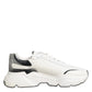 White Silver DAYMASTER Leather Sneakers Shoes