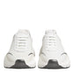 White Silver DAYMASTER Leather Sneakers Shoes