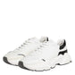 White Silver DAYMASTER Leather Sneakers Shoes