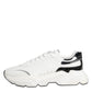 White Silver DAYMASTER Leather Sneakers Shoes