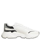 White Silver DAYMASTER Leather Sneakers Shoes
