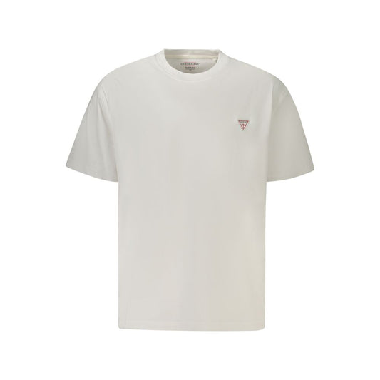 White Cotton Men T-Shirt