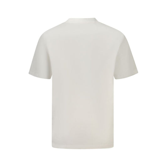 White Cotton Men T-Shirt