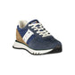 Blue Leather Men Sneaker