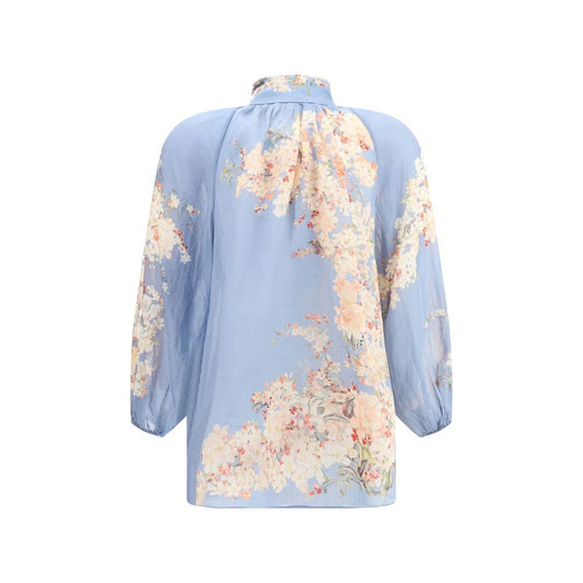 Cascadian Blouse with puff sleeves