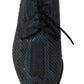 Blue Python Leather Snakeskin Shoes