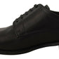 Black Lace Up Leather Men Formal Derby Shoes