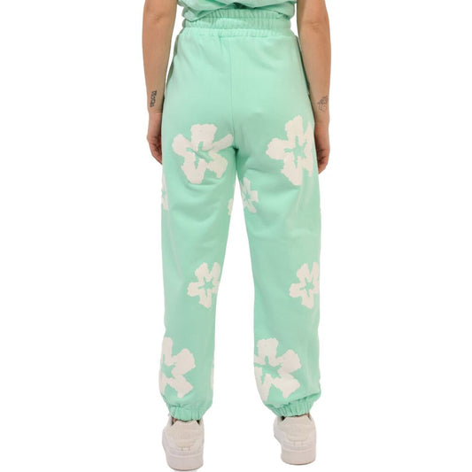 Green Cotton Jeans & Pant