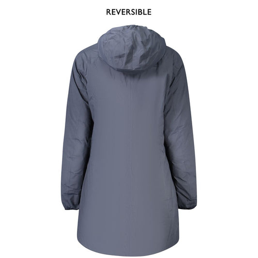 Blue Polyester Jackets & Coat