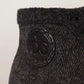 Gray Wool Cotton Casual High Top Sneakers