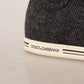 Gray Wool Cotton Casual High Top Sneakers