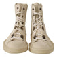 White Leather Lace Up Mens Boots
