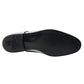 Silver Leather Rhinestones Derby Shoes