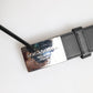Black Leather Classic Metal Logo Buckle Belt