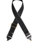 Black Solid Viscose Bag Shoulder Strap