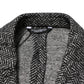 Black White Double Breasted Men Suit Blazer