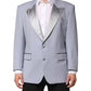 Gray Wool Single Breasted Men Suit Blazer