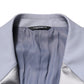 Gray Wool Single Breasted Men Suit Blazer