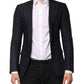 Dark Blue Single Breasted Men Suit Blazer