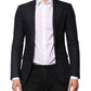 Dark Blue Single Breasted Men Suit Blazer