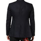Dark Blue Single Breasted Men Suit Blazer