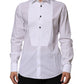 White Bib Cotton Poplin GOLD Men Formal Shirt