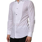White Bib Cotton Poplin GOLD Men Formal Shirt