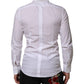 White Bib Cotton Poplin GOLD Men Formal Shirt